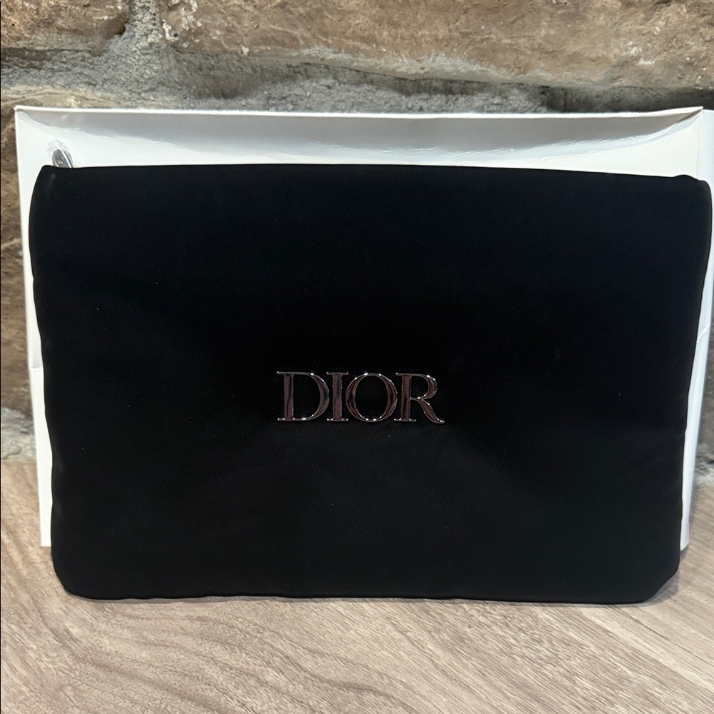 GWP - Beautiful Dior Black Satin Clutch
